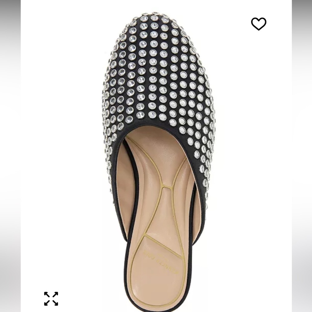 Kenneth Cole Black Rhinestone Mules - Picture 2 of 6